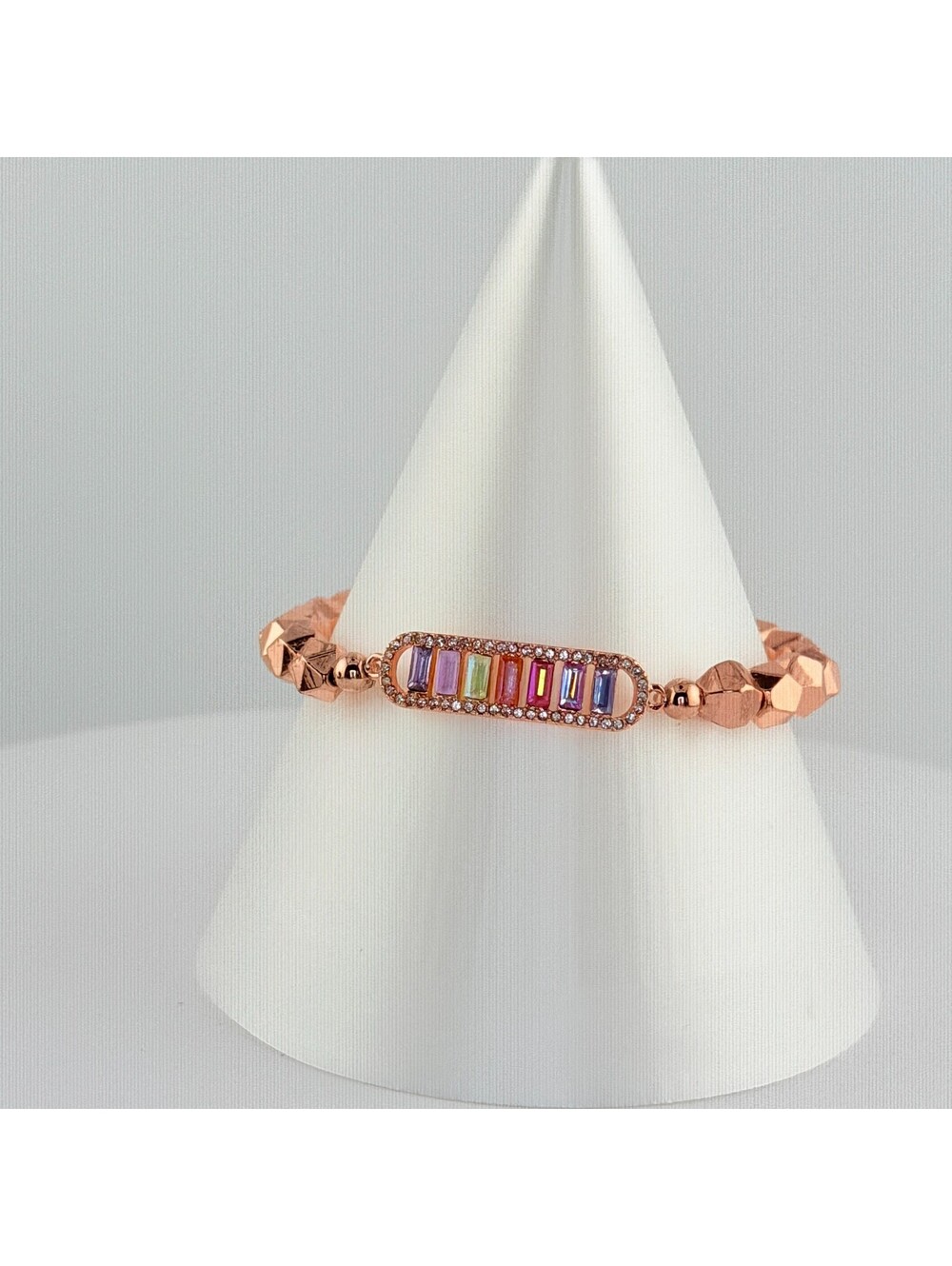 Bomb Party Single Stack Bracelet - on Rose Gold #28